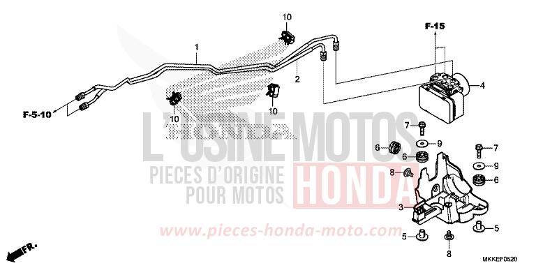 ABS-MODULATOR von Africa Twin DEGITAL SILVER METALLIC (NHA30D) von 2019